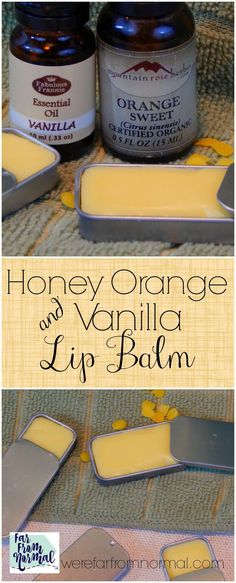 honey orange and vanilla lip balm recipe