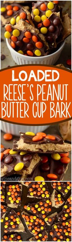 reese's peanut butter cup bark is the perfect treat for halloween