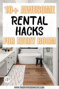 omg, these awesome rental hacks are just too good! from removable wallpaper to peel & stick tiles, these 13 apartment hacks & renter friendly upgrades will make your space look SO good without breaking the bank or damaging the property! Apartment Friendly Makeover, Furnished Rental Ideas, Holiday Rental Decor, Rental Curtain Hacks, Rental Wall Decor, Temporary Apartment Upgrades, Rental Hacks Apartments, Rental Apartment Ideas, Old Apartment Decorating Rental