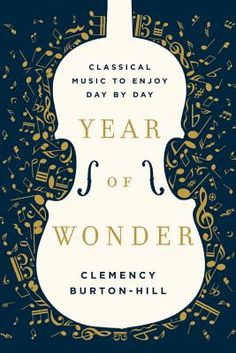 the cover of year of wonder, featuring an image of a violin and musical notes