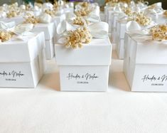 White Favor Boxes With Flower Decor for Wedding, Bridal Party, Baptism, Birthday and Anniversary - Etsy UK Mini Bubble Candle, Candle Bridal Shower Gift, Baptism Candle Favors, Personalised Wedding Candles, Candle Favor, Engagement Candle, Bulk Wedding Favors, Bubble Candle, Bulk Candles