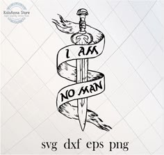 i am no man svg dxf eps png