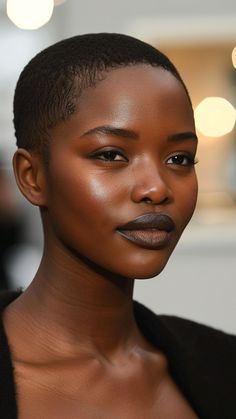 22 Short Haircut Ideas to Flatter Round Faces of Black Women Very Short Haircuts For Black Women, Short Black Women, Buzz Cut On Black Women, Haircuts For Girls Short, Black Women With Short Hair, Low Cut Styles For Black Women, Low Cut Black Woman, Bald Cuts For Black Women, Black Girls With Short Hair