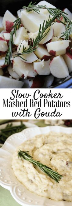 slow cooker mashed potatoes with guacamole and rosemary gaudia