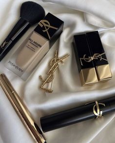 Ysl Make Up, Make Up Wishlist, Yves Saint Laurent Aesthetic, Yves Saint Laurent Makeup, Foundation For Dry Skin, Expensive Makeup