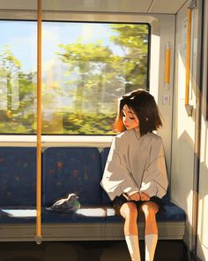 Sam Yang, Train Illustration, Train Art, Nice Art, Girly Art Illustrations, Dessin Adorable, Dreamy Art, Girly Art, Cartoon Art Styles