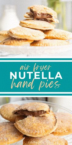 nutella hand pies stacked on top of each other