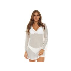 You'll be ready for the beach in style wearing this women's mesh swim-cover-up tunic by Jordan Taylor.Finding the perfect fit and size for women's clothing requires basic measurements of your chest, waist, hips and inseam. Use this guide to learn more about sizing and everything Kohl's has to offer in women's fashion. V-neck 3/4-length bell sleeves Sheer mesh constructionFIT & SIZING Longer lengthFABRIC & CARE Nylon, spandex Hand wash Imported Size: X Large. Color: White. Gender: female. Age Gro