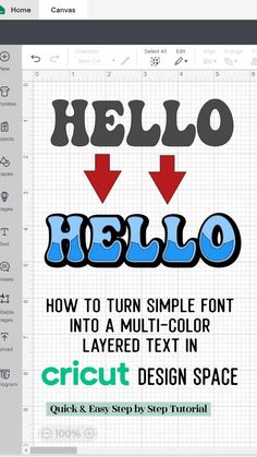 an image of hello hello font on the webpage with click and easy step - by - step instructions