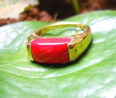 *Material925 Sterling Silver *gemstoneNatural Red Coral *Stone shapeOval Cut *gemstone ColourRed *Gemstone Size6X12 mm *stone weight6.50 CT. *Band Colour22k Gold Plated *Ring For Women & Girls, Men and boy *astrological purposes ring *Please feel free to contact me, I'm very happy to solve your question.          Thank you! Red Gemstone Ring With Rectangular Stone, Red Rectangular Gemstone Ring, Red Ruby Ring With Rectangular Stone For Gift, Gift Ruby Ring With Rectangular Stone, Rectangular Red Ruby Ring Gift, Red Oval Rings With Natural Stones, Rectangular Ruby Ring With Polished Finish As Gift, Sapphire Ring For Men, Red Coral Stone