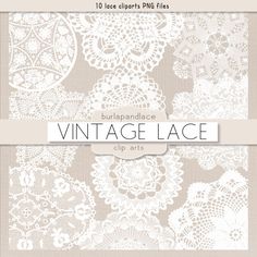 the vintage lace clip art collection