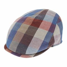 Belfry Aurelio - Belfry Italia Unisex Hat Cap Depa Beige/ Check Small Hats in the Belfry Fall Plaid Wool Hats, Casual Plaid Flat Cap, Fedora Women, Adjustable Plaid Flat Cap, Madras Plaid, Pork Pie, Luxury Linen, Summer Cotton, Wool Hat