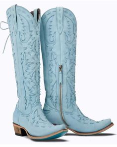 Lane Women's Reverie Tall Western Boots - Snip Toe Western Turquoise Wedding, Megan Moroney Concert, Boot Closet, Blue Cowgirl Boots, Tall Western Boots, Blue Cowboy Boots, Shyanne Boots, Tall Western Boot, Ariat Boots Womens