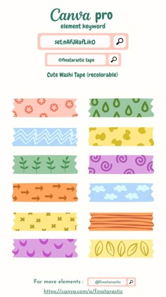 the instructions for how to make an easy and fun washi tape project with this step - by - step video