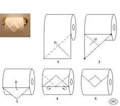 how to make an origami toilet paper roll