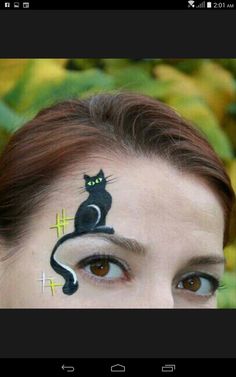 Fall Festival Face Painting Ideas, Easy Halloween Face Paint For Kids, Halloween Face Paint For Kids, Face Painting For Adults, Fall Face Paint, Black Cat Face Paint, Cat Face Painting, Cat Face Paint, Kids Halloween Face