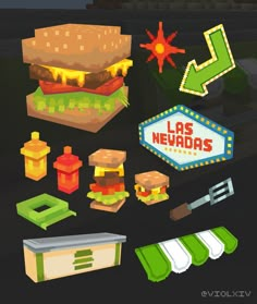 a bunch of different items that are in the shape of an advertisement for las nevados