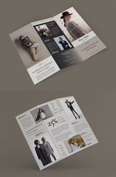 two fold brochure with photos and text on it