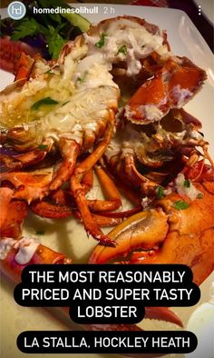 the most reasonablely priced and super tasty lobster