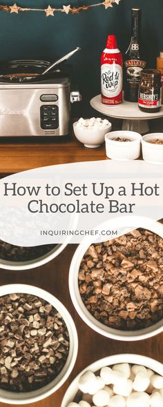 how to set up a hot chocolate bar