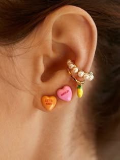 Dope Jewelry, Girly Jewelry, Jewelry Inspo, Mode Inspiration, Pretty Jewellery, Ear Jewelry, Piercing Jewelry