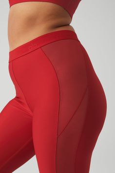 Perfect for doing pliés at the barre or heading from practice to pavement, the Airlift High-Waist Ballet Dream Legging nails the ballerina-inspired workout look like no other. It’s made from lightweight, performance-engineered Airlift fabric with a repeating Alo logo on the waistband and full mesh side panels from the waist down. Keep it en pointe with the matching top and cool trainers. Second-skin Airlift fabric sculpts, lifts & contours Breathable mesh side panels Designed & uniquely fit to f Cool Trainers, Workout Bottoms, Bottom Workout, Red Sneakers, Back Women, Alo Yoga, Matching Top, Second Skin, Bra Tops