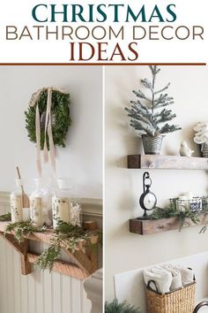 Christmas Decor For Bathroom Holidays, Christmas Decorations For Bathroom Decorating Ideas, Bathroom Christmas Decor Ideas Diy, Bathroom Decorated For Christmas, Diy Bathroom Christmas Decor, Simple Christmas Bathroom Decor, Xmas Bathroom Decor Ideas, Bathroom Xmas Decor Ideas