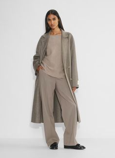 AGENCY PANT | Aritzia Melina Pant, Olive Skirt, Wool Trousers, Wool Pants, Parka Jacket, High Waisted Trousers, Long Pants, Wool Coat, High Waisted Pants