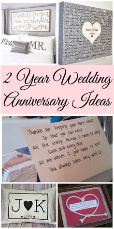 two year wedding anniversary gift ideas for the bride and groom to share with their guests