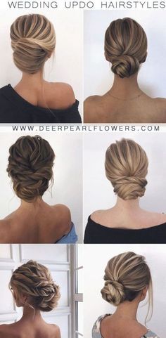 different hairstyles for the back of a woman's head, with text overlay