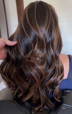 Black Hair With Chestnut Highlights, Straight Brown Balayage, Gambar One Direction, Hair Streaks