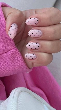 Dot Nail Designs, Dot Nails, Smink Inspiration, Summery Nails, Polka Dot Nails, Dots Nails, Classy Nails, Fire Nails, Dream Nails