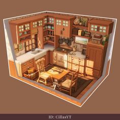 Sims 4 Country Kitchen, The Sims 4 Kitchen, Sims Architecture, Sims 4 Rooms, Sims 4 Houses Layout, Sims 4 Kitchen, Sims Houses, Sims Builds, House Interior Design Styles