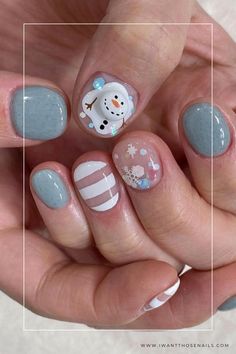 Looking for some festive nail inspiration? Check out these adorable 3D melting snowman nail designs that are perfect for the holiday season! From cute little snowmen faces to intricate melting snowflake details, these nail art ideas will add a fun and charming touch to your winter look. Get creative and bring the magic of the season to your fingertips with these delightful designs. Don't miss out on trying out these unique and cheerful nail ideas to get into the holiday spirit! Snowman On Nails, Snow Man Nails Art, Christmas Nail Snowman, Melted Snowman Nail Art, Snowman Nails, Pastel Nail Art, Cute Christmas Nails