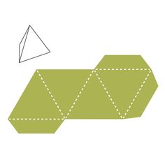 an origami piece is shown with the shape cut out to look like a pentagon