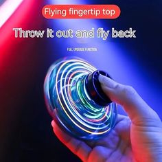 a person holding a flashlight in their hand with the caption pressure attract on fingertips