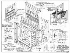 a drawing of a wooden structure with plans and measurements for it, including the top section