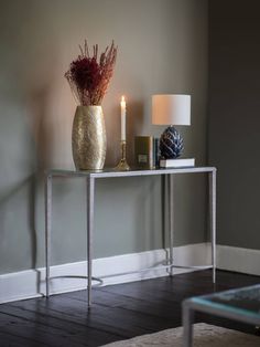 Classic Glass-Top Console Table with Iron Frame – Sleek Silver Finish -  Decor interiors Welcoming Entryway, Bedside Stool Table, Iron Console, Iron Console Table, Vase Large, Glass Console Table, Outdoor Furniture Covers, Outdoor Mirror, Soft Furnishings Cushions