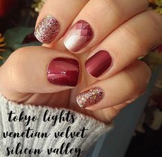 Nail Combos, Pink Manicure, Unique Nails, Silicon Valley, Cool Nail Designs