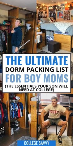 the ultimate dorm packing list for boy moms