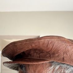 Leather Men’s Hat Brown Leather Hat, Leather Hats, Leather Men, Accessories Hats, Mens Accessories, Man Shop, Hats, Leather, Color