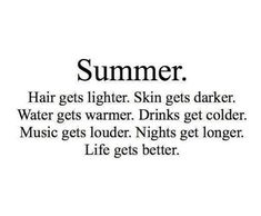 an advertisement with the words summer written in black and white, on a white background