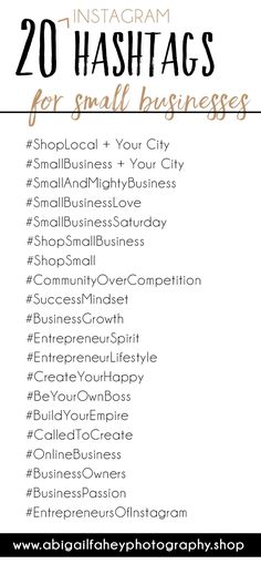 the instagram hashs for small businesses