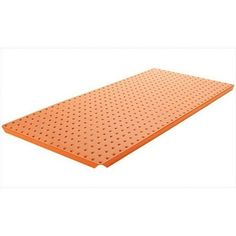 an orange mat with holes on it