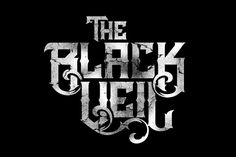 the black veil logo on a black background