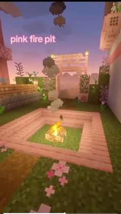 the pink fire pit in minecraft