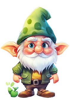 Gnome. Гном. PNG. Elf Carving, Pelo Anime, Mythical Creatures Fantasy, Character Model Sheet, Mickey Mouse Wallpaper, Fairy Magic, Art Drawings For Kids, Transfer Printing, Cartoon Character Design