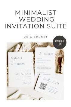 the minimalist wedding suite on a budget