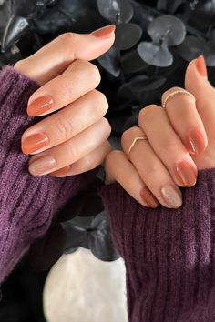 Pumpkin Spice Nails #fallnails #septembernails #octobernails #nailtrends #lattenails #pumpkinspicelatte #nailtrends2023