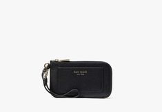 Easy does it. In pebbled leather our Ava wristlet keeps your cards handy. | Kate Spade Ava Coin Card Case Wristlet, Black Black Wristlet With Card Slots For Everyday Use, Elegant Leather Wristlet With Card Slots, Easy Does It, 2024 Wishlist, Coin Card, Your Cards, March 2024, Kate Spade Wallet, Wristlet Wallet